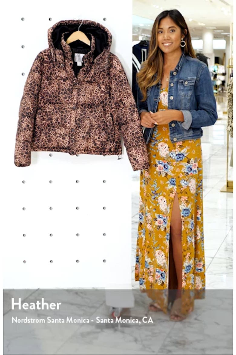 Leopard Print Puffer Jacket video