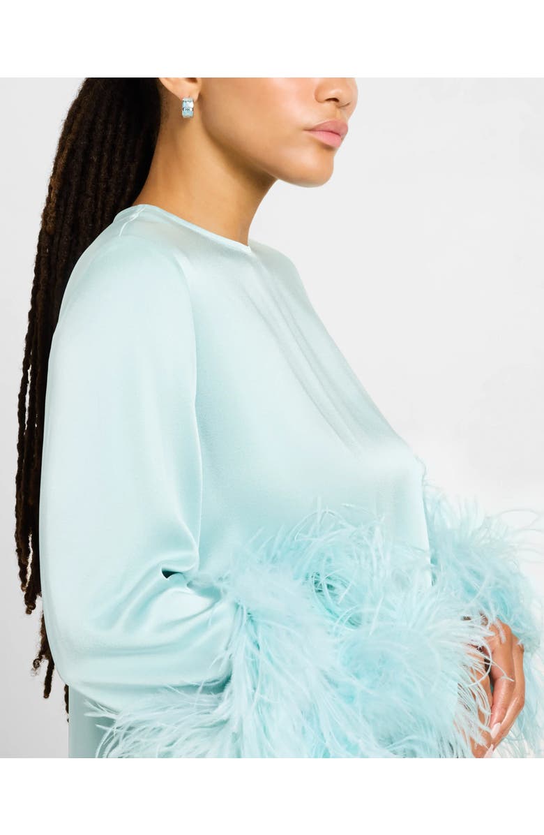 Jan Leslie Petal Gemstone Sterling Silver Huggie Earring, Alternate, color, Blue