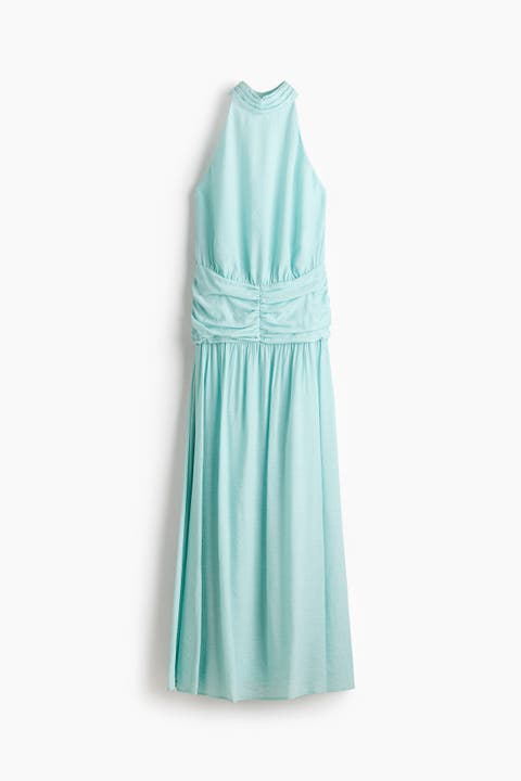 Draped Halterneck Dress