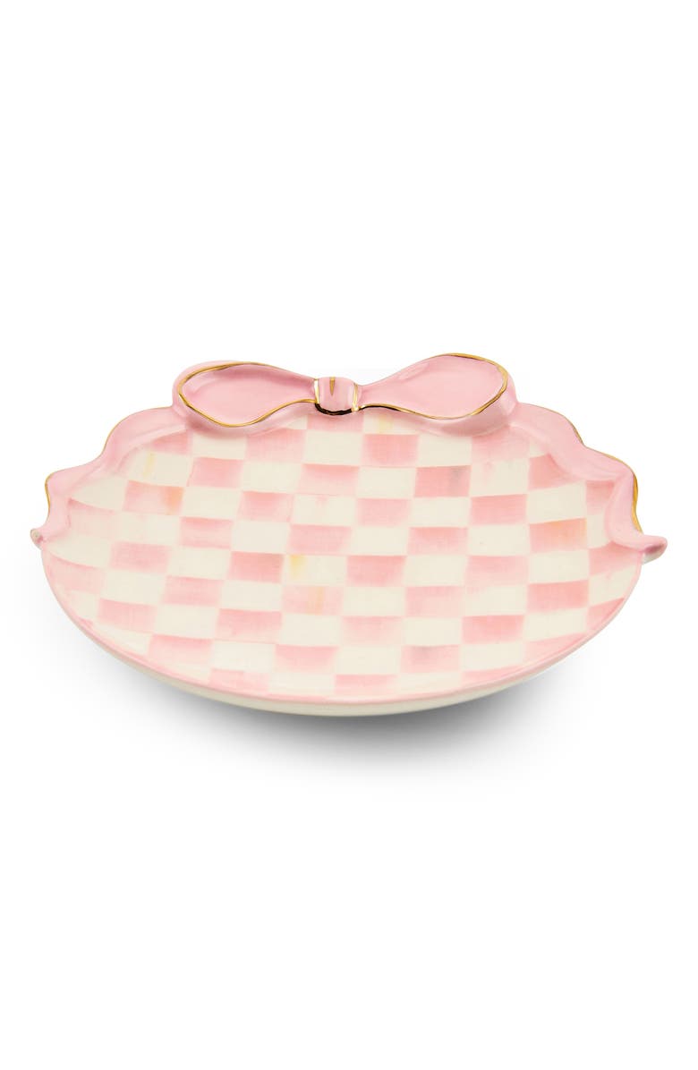 MACKENZIE CHILDS It's All About the Bow Trinket Tray, Alternate, color, Pink Multi