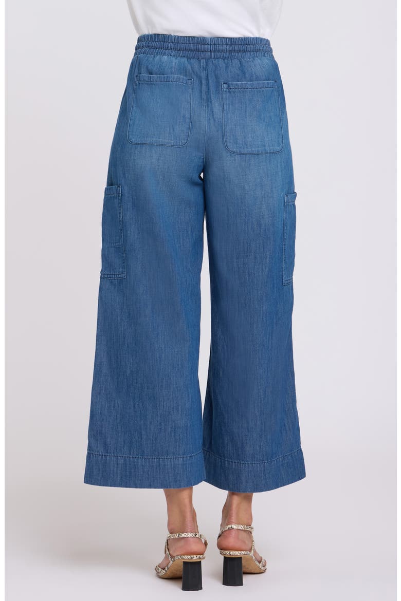 Whitney Crop Wide Leg Drawstring Cargo Pants, Alternate, color, MISSIONBLUE