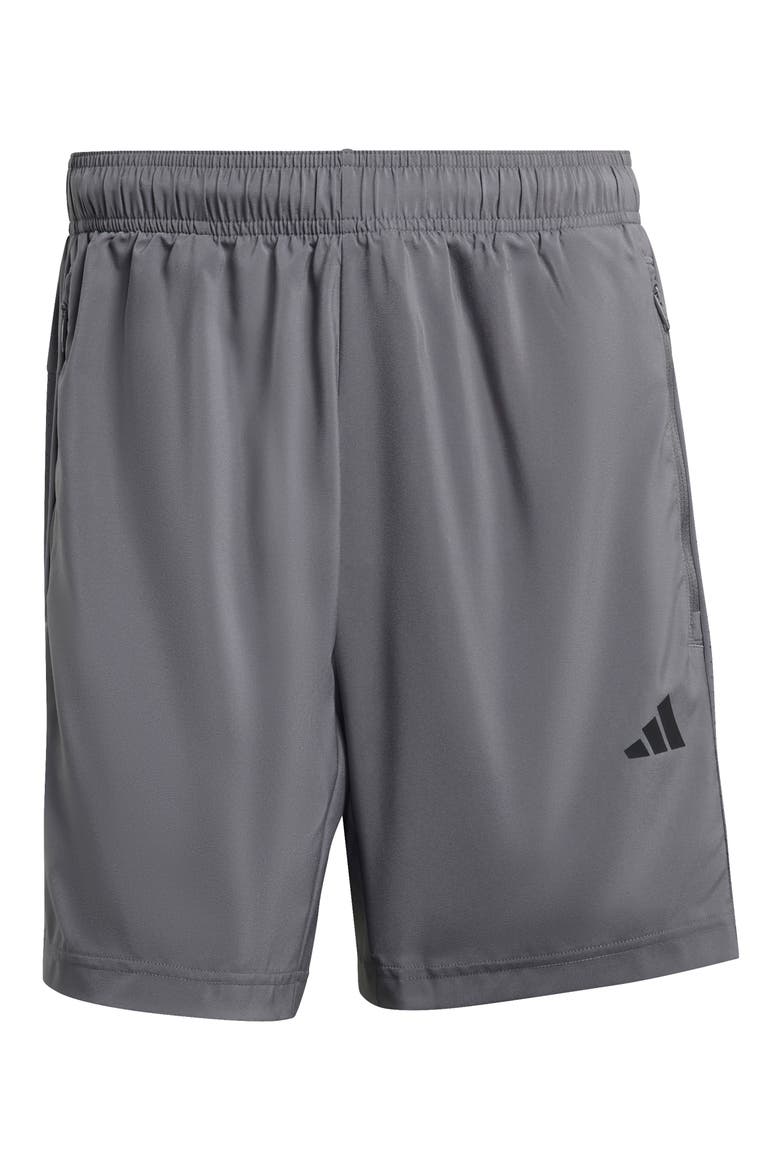 Essentials Woven Performance Training Shorts, Alternate, color, GREY FIVE