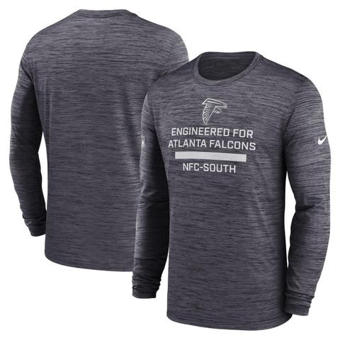 Men's Nike Charcoal Atlanta Falcons Sideline Velocity Performance Long Sleeve T-Shirt