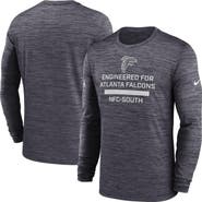 Nike Men's Nike Charcoal Atlanta Falcons Sideline Velocity Performance Long Sleeve T-Shirt