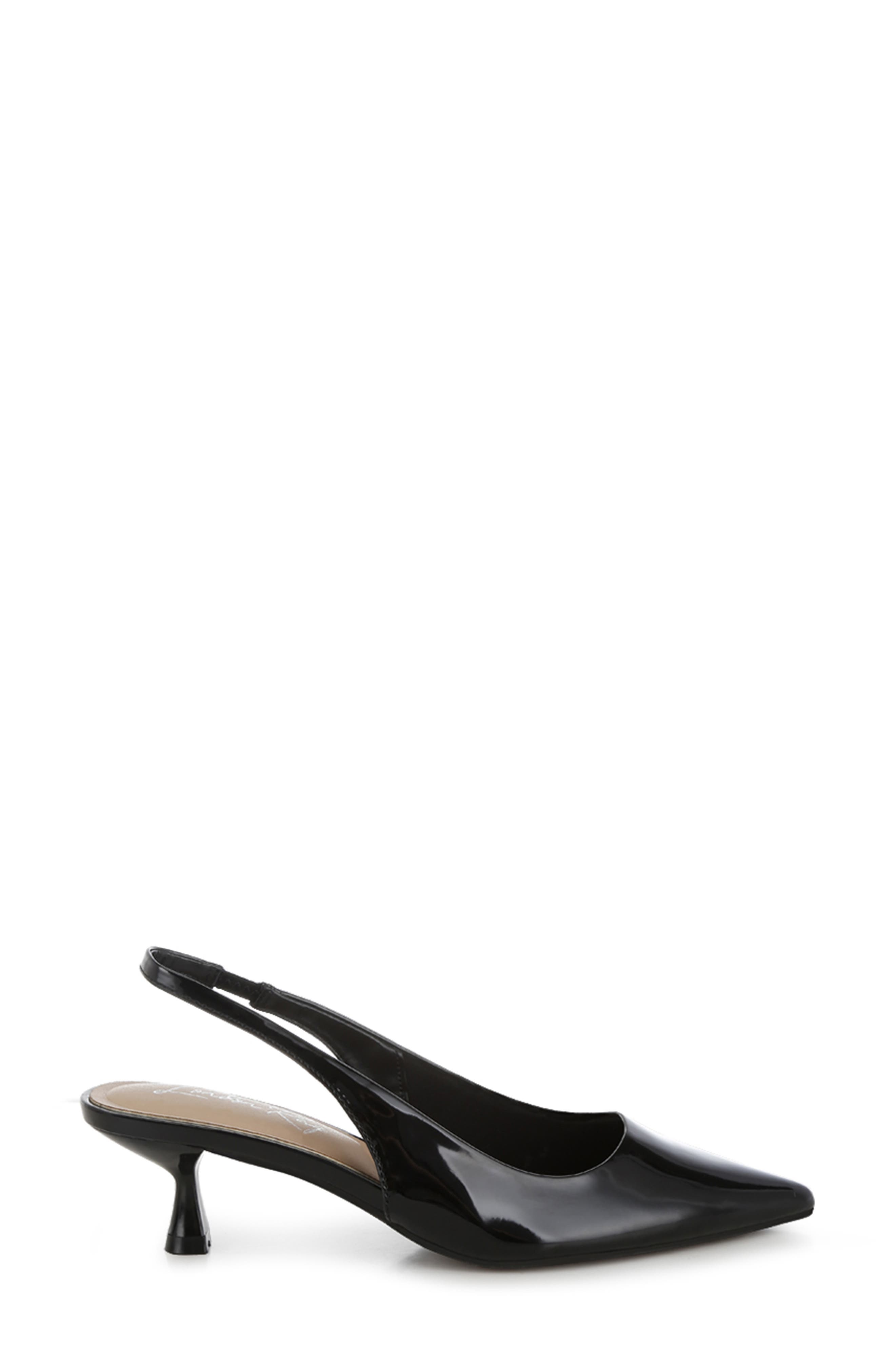 LONDON RAG Pentas Kitten Heel Slingback Pump, Alternate, color, Black