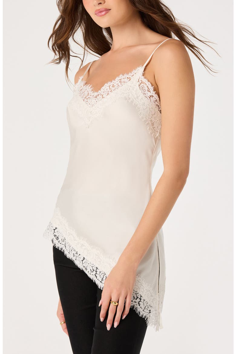 Analise Lace Trim Asymmetric Satin Camisole (Women) | Nordstrom