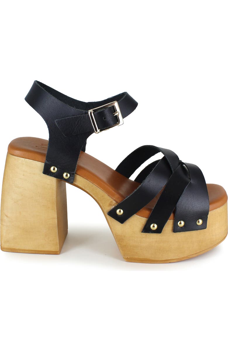 ZIGI Marcy Platform Sandal, Alternate, color, Blk Leathe