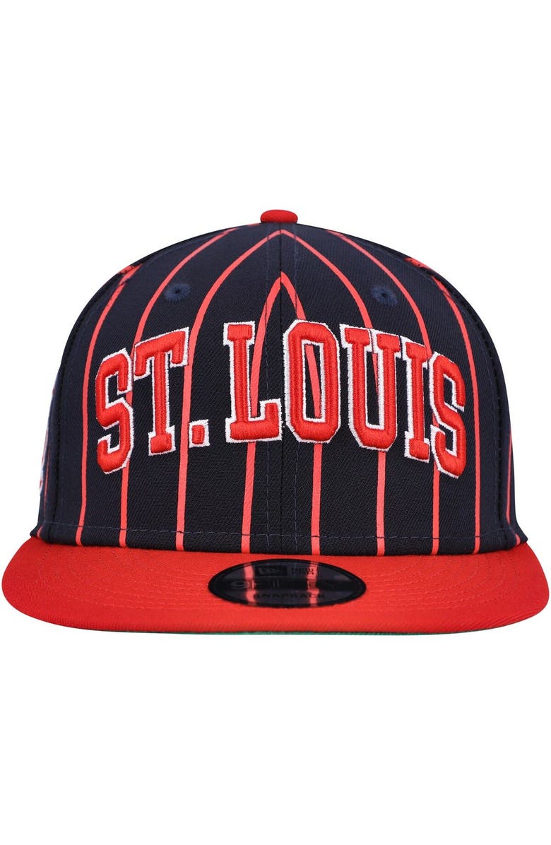 New Era Men's New Era Navy/Red St. Louis Cardinals City Arch 9FIFTY Snapback Hat, Alternate, color,