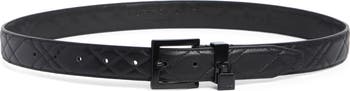 30mm Quilted Leather Belt
