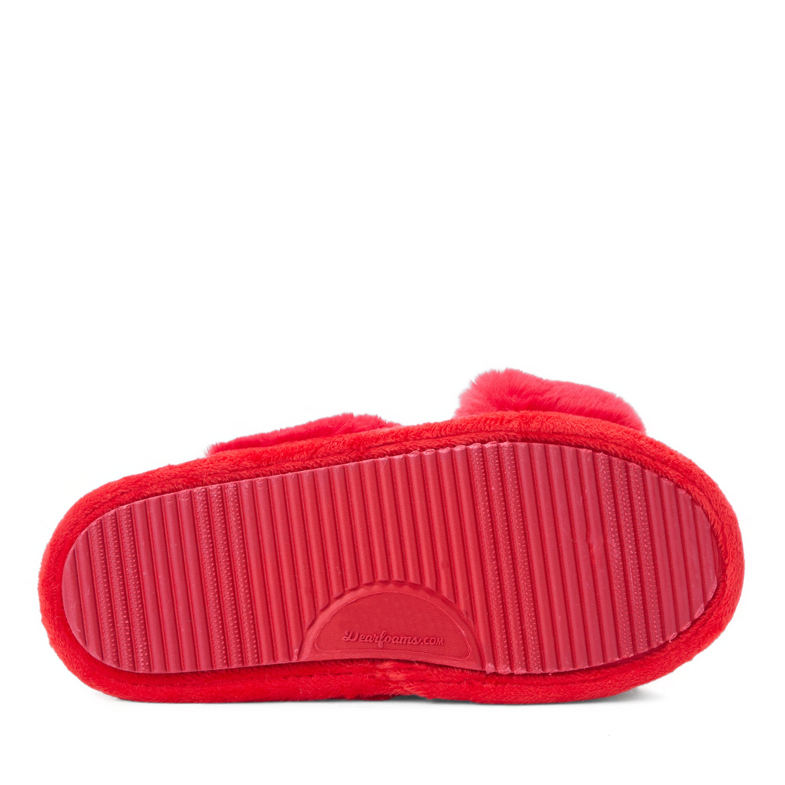 Mama Fur Slide Slippers, Alternate, color, CAYENNE