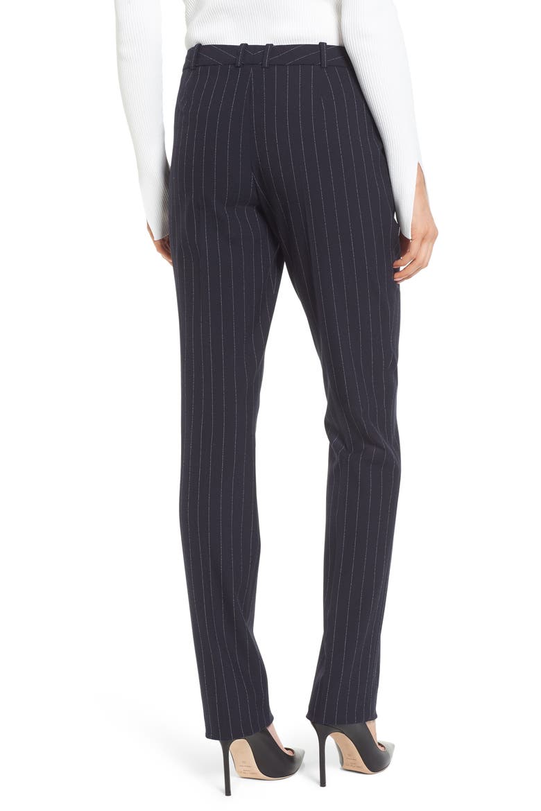 Titana Pinstripe Suit Trousers, Alternate, color, NAVY FANTASY