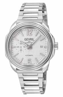 GEVRIL Roosevelt Automatic Bracelet Watch, 42mm