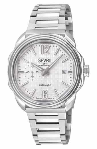 GEVRIL Roosevelt Automatic Bracelet Watch, 42mm