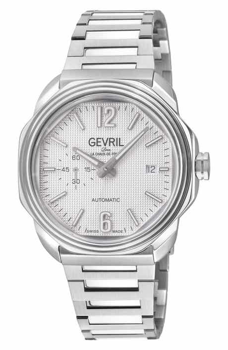 GEVRIL Roosevelt Automatic Bracelet Watch, 42mm