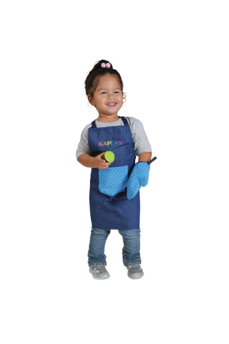 Lil' Cooks Chef Apron and Accessories Set, Alternate, color, Blue