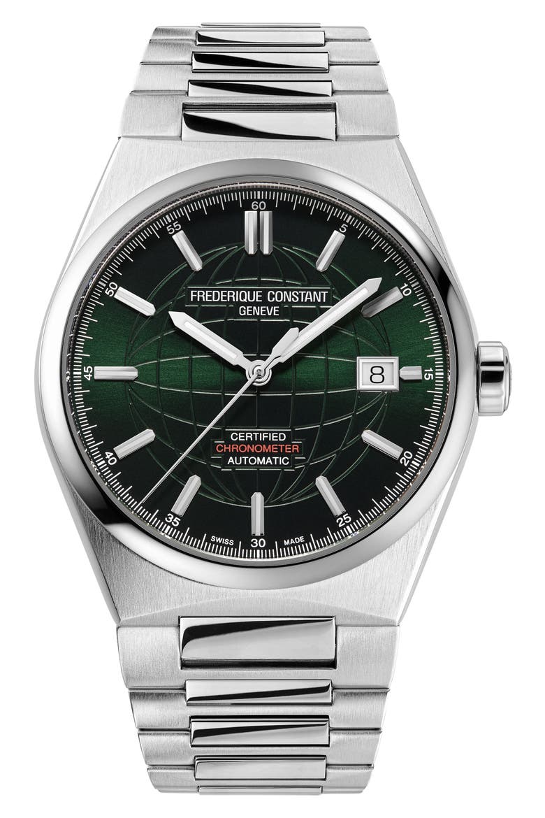 Highlife Automatic COSC Bracelet Watch, 39mm, Main, color, SILVER-TONE