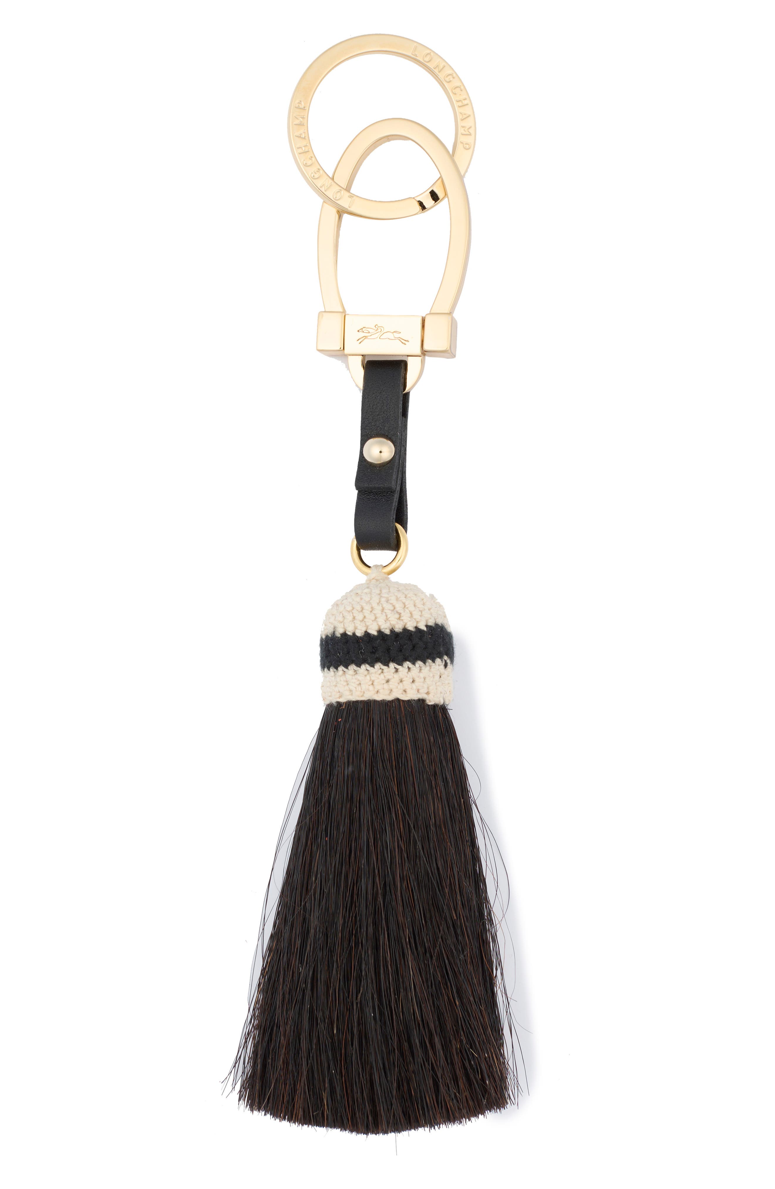 Leather & Genuine Horse Hair Key Ring