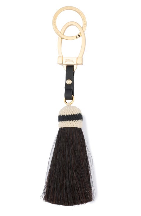 Leather & Genuine Horse Hair Key Ring