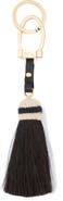Longchamp Leather & Genuine Horse Hair Key Ring
