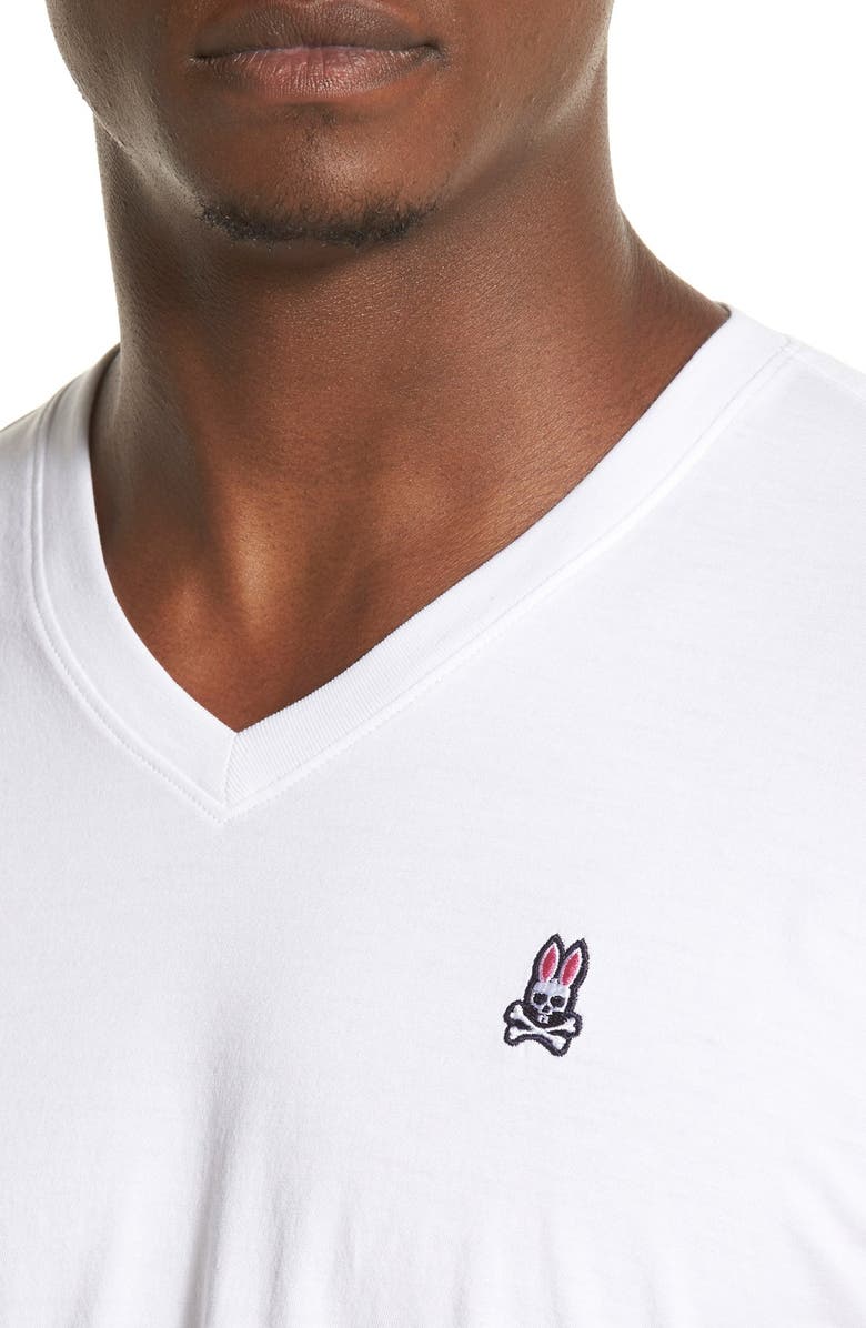 Psycho Bunny Classic Pima Cotton V-Neck T-Shirt, Alternate, color,