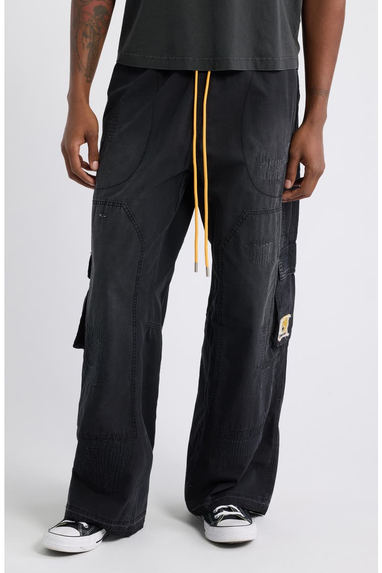 Repair Cargo Pants, Main, color, VINTAGE BLACK