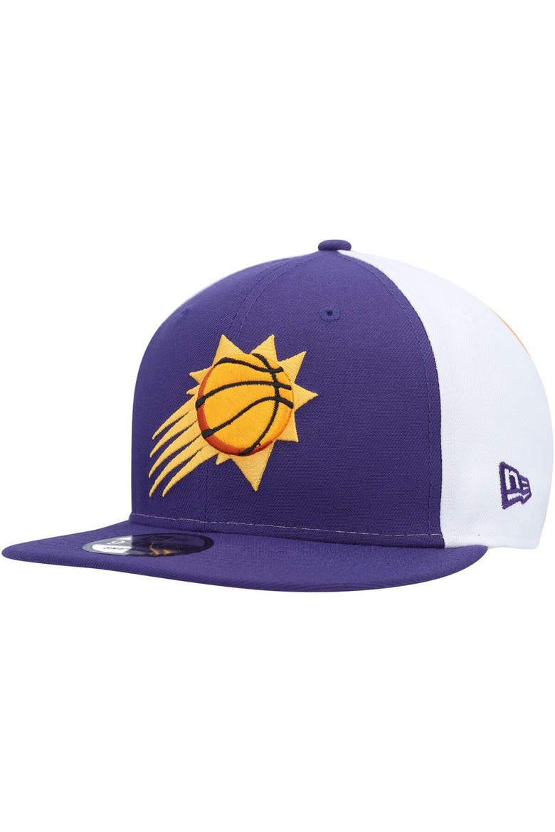 Men's New Era Purple Phoenix Suns Pop Panels 9FIFTY Snapback Hat, Alternate, color, Purple