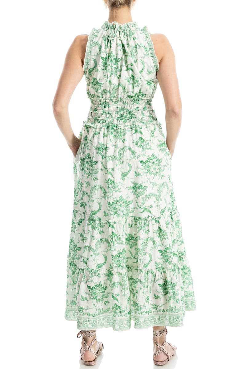 MAX STUDIO Floral Smocked Maxi Dress, Alternate, color,