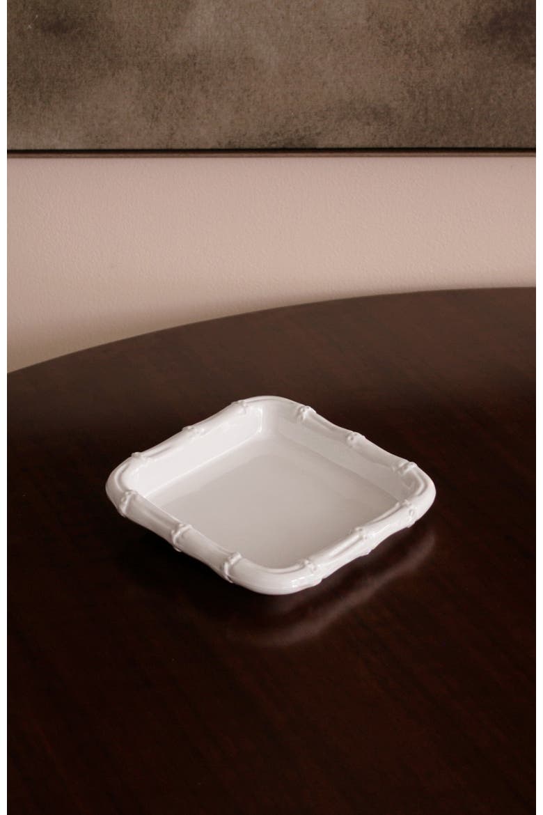 Vida Cane Beverage Napkin Holder, Alternate, color, White