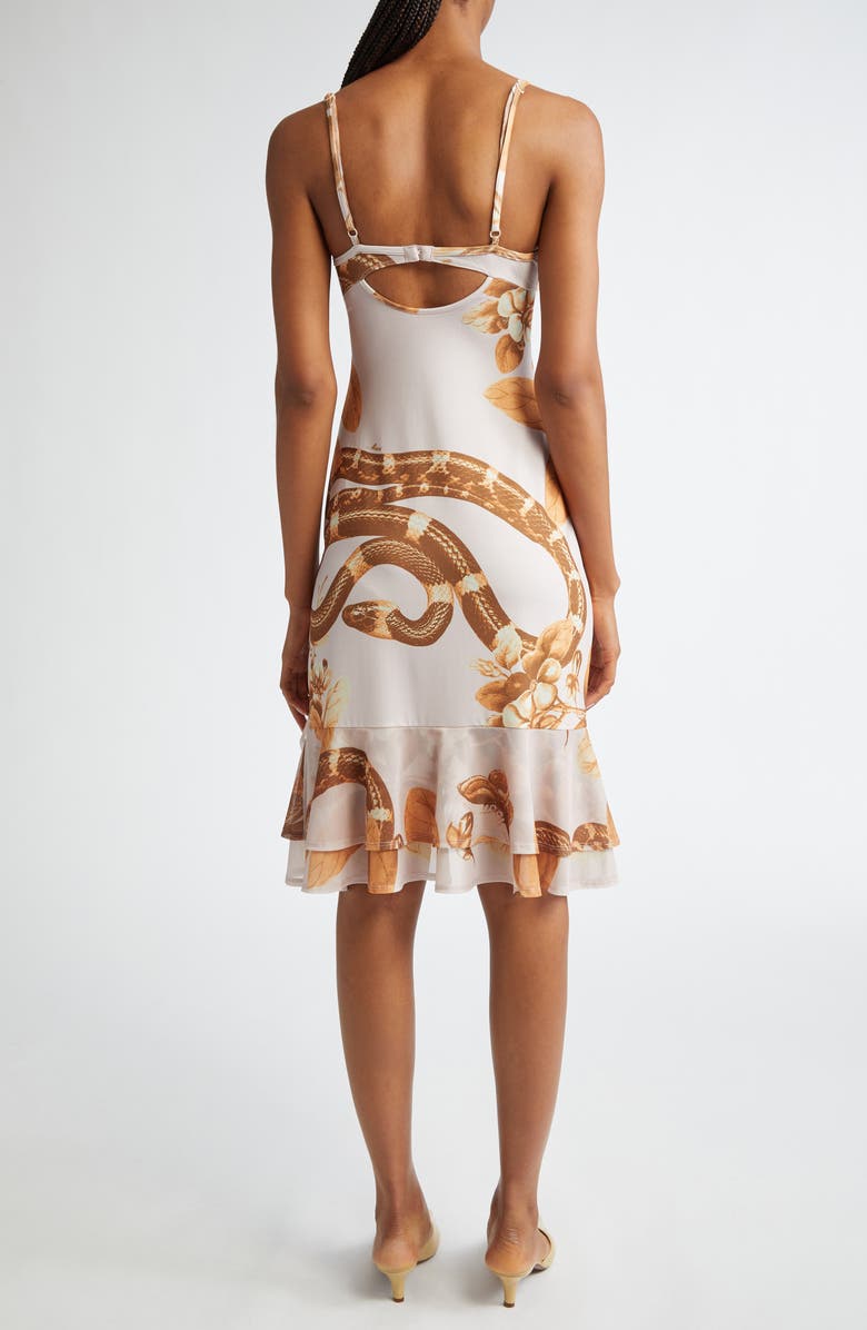 Miaou Caterina Ruffle Hem Dress, Alternate, color, 