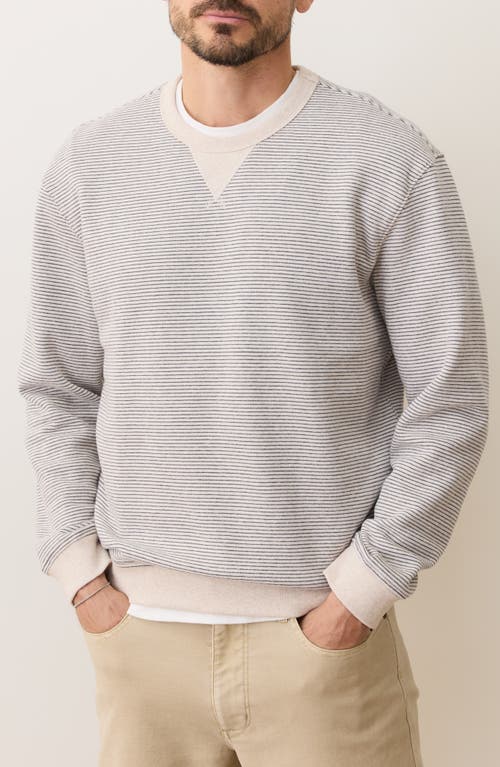 Marine Layer Cloud 9 Fleece Relaxed Crewneck Sweatshirt In Neutral