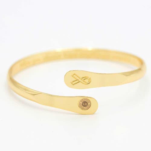 Hollywood Sensation Cancer Awareness Bracelets, Engraved Bracelets When You Choose Hope Anything Is In Gold