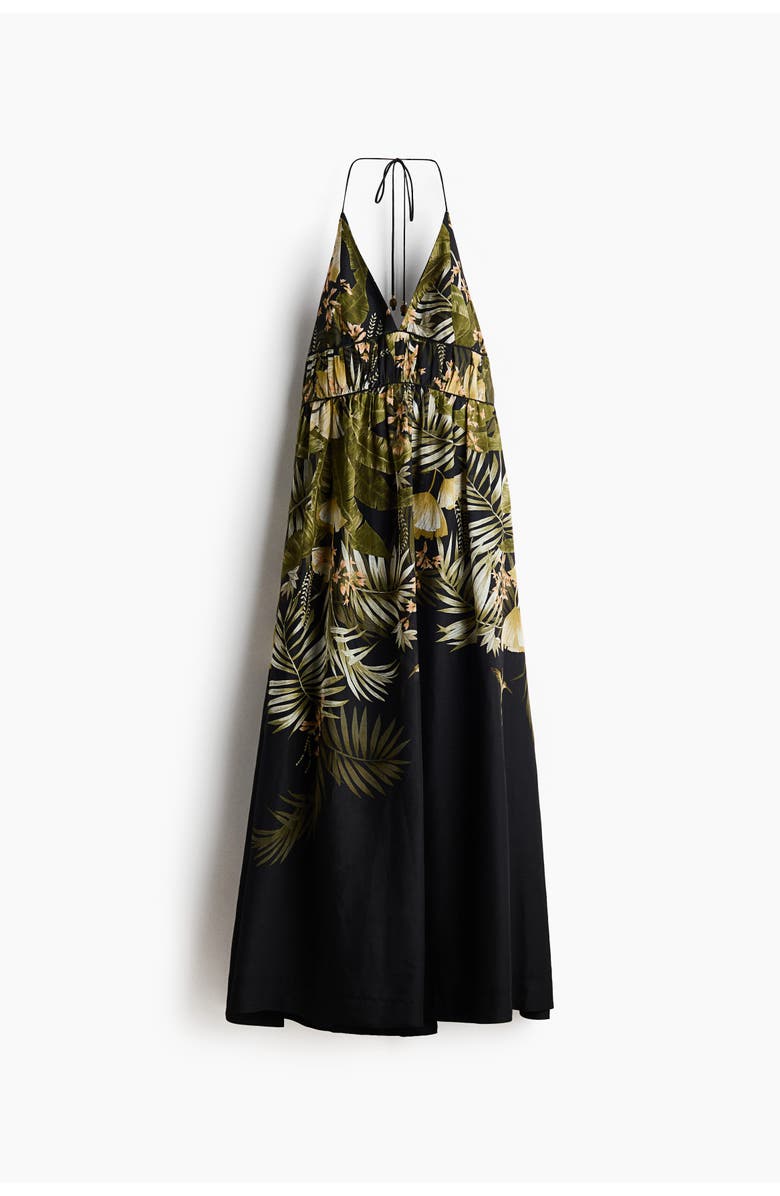 H&M Flared halterneck dress, Alternate, color, 