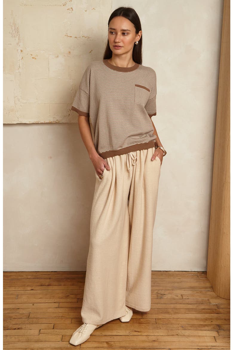Mizu Wide Leg Pants, Alternate, color, Crème