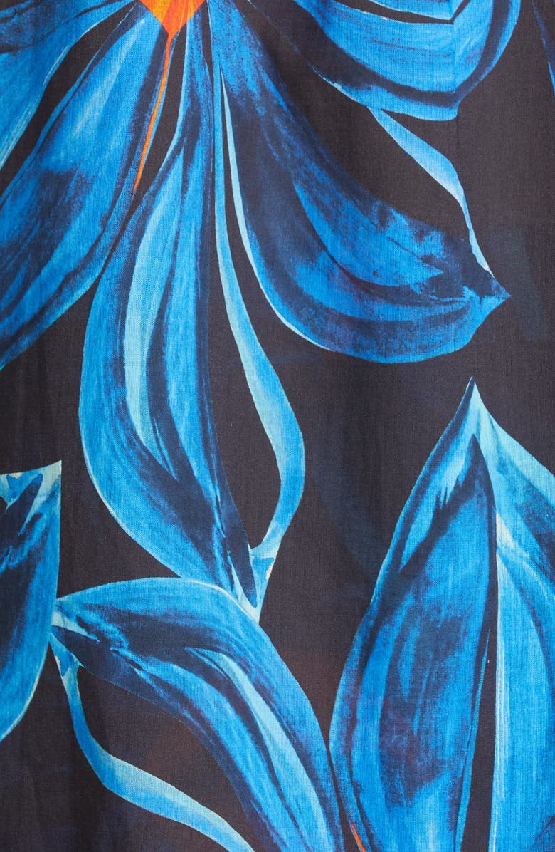 Louisa Ballou Floral Print Cotton Button-Up Shirt, Alternate, color,