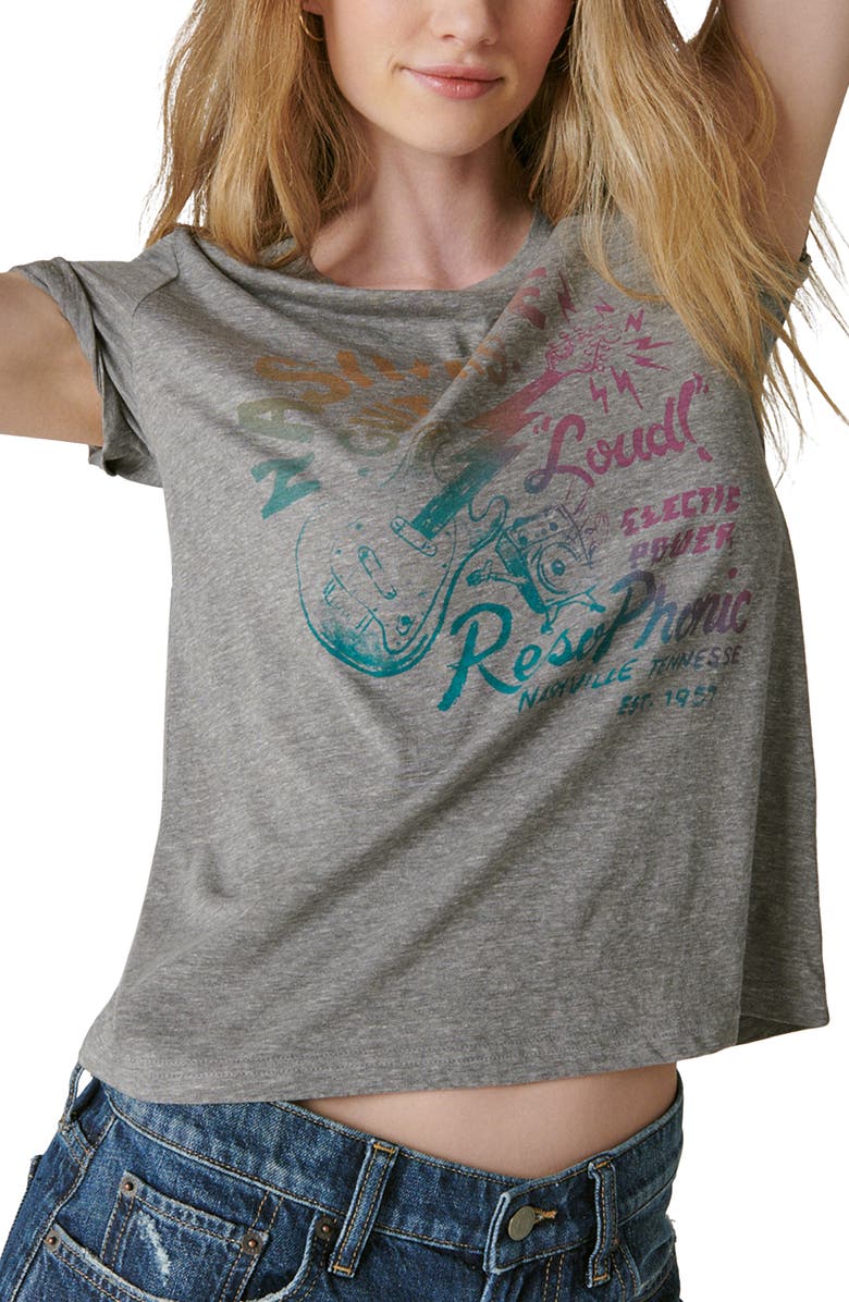 Lucky Brand Nashville Gradient Graphic Tee, Alternate, color,