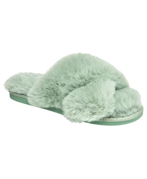 X-Band Faux Fur Slipper