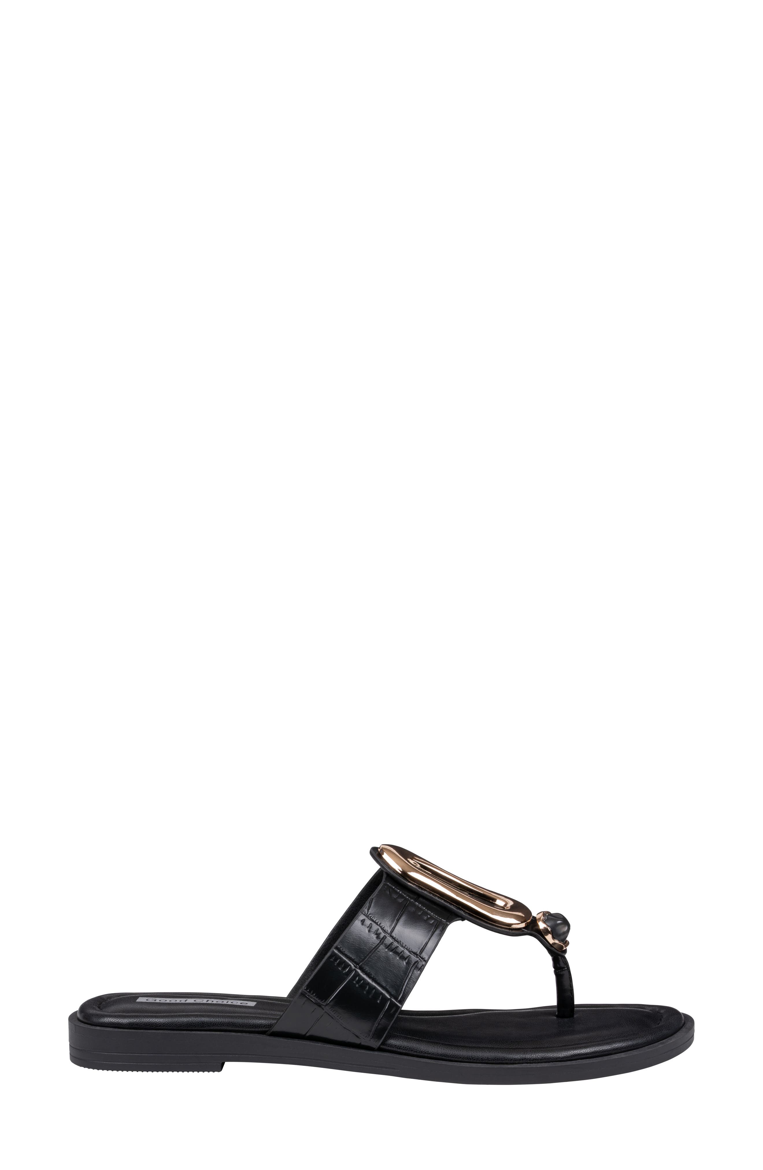 GOOD CHOICE NEW YORK Evarie Slide Sandal, Alternate, color, Black