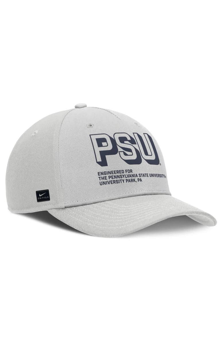 Nike Men's Nike Gray Penn State Nittany Lions 2025 Sideline Dust Pinched Rise Adjustable Hat, Alternate, color, Gray