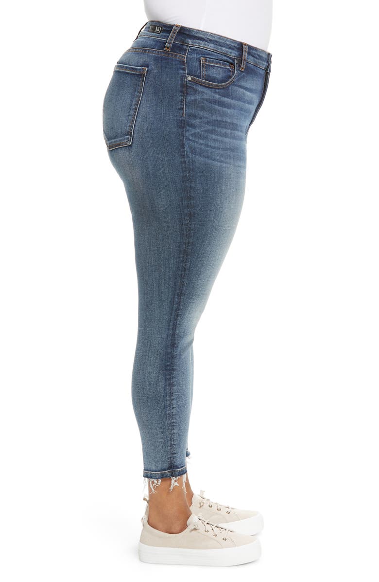 KUT from the Kloth Donna High Waist Ankle Skinny Jeans, Alternate, color, 