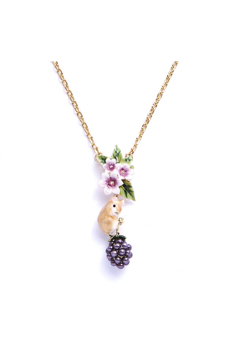 Bill Skinner Studio Blackberry & Mouse Pendant, Main, color, Blackberry & Mouse