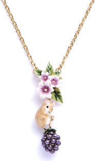 Bill Skinner Studio Blackberry & Mouse Pendant