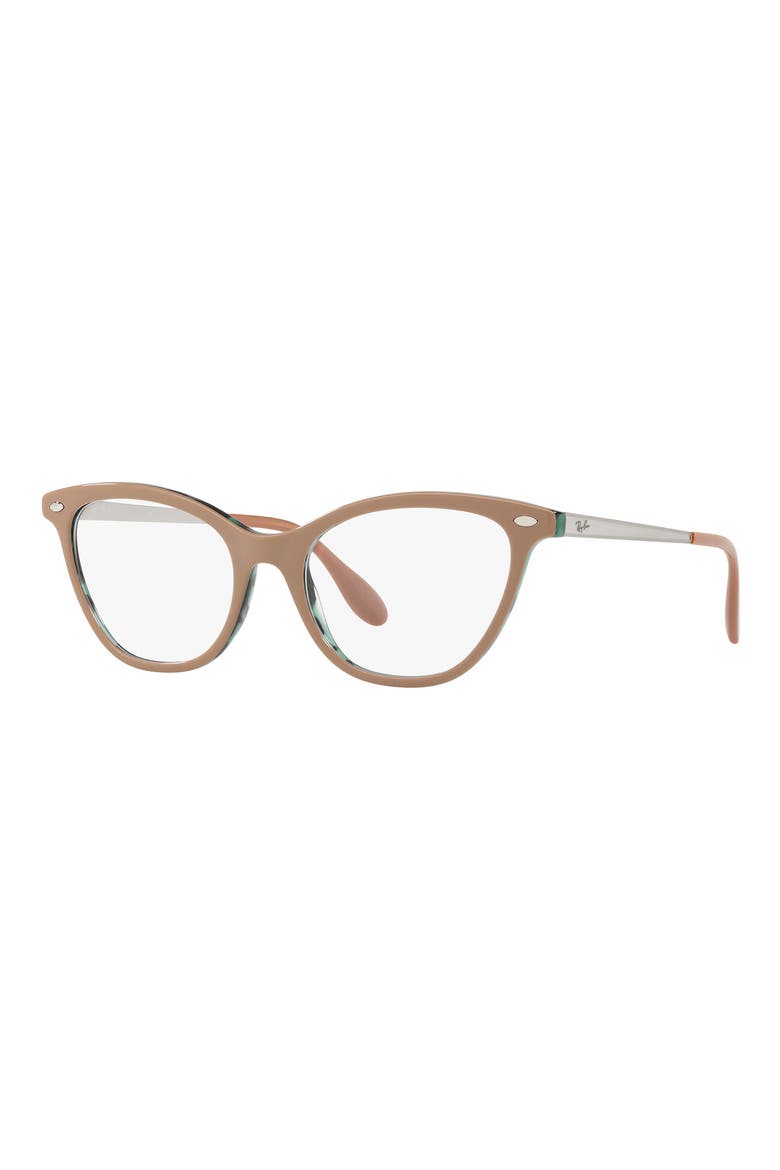 54mm Butterfly Optical Glasses, Alternate, color, BEIGE TORT