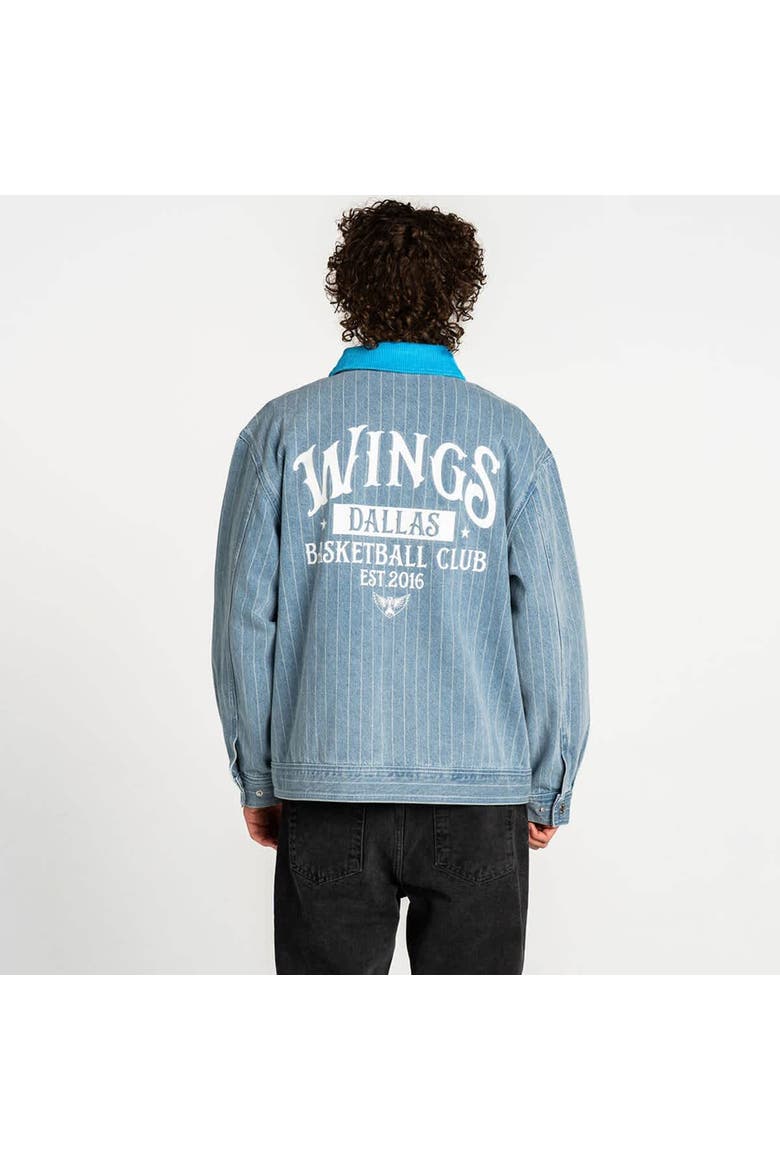 Unisex The Wild Collective  Denim Dallas Wings Conductor Full-Zip Jacket, Alternate, color, Denim