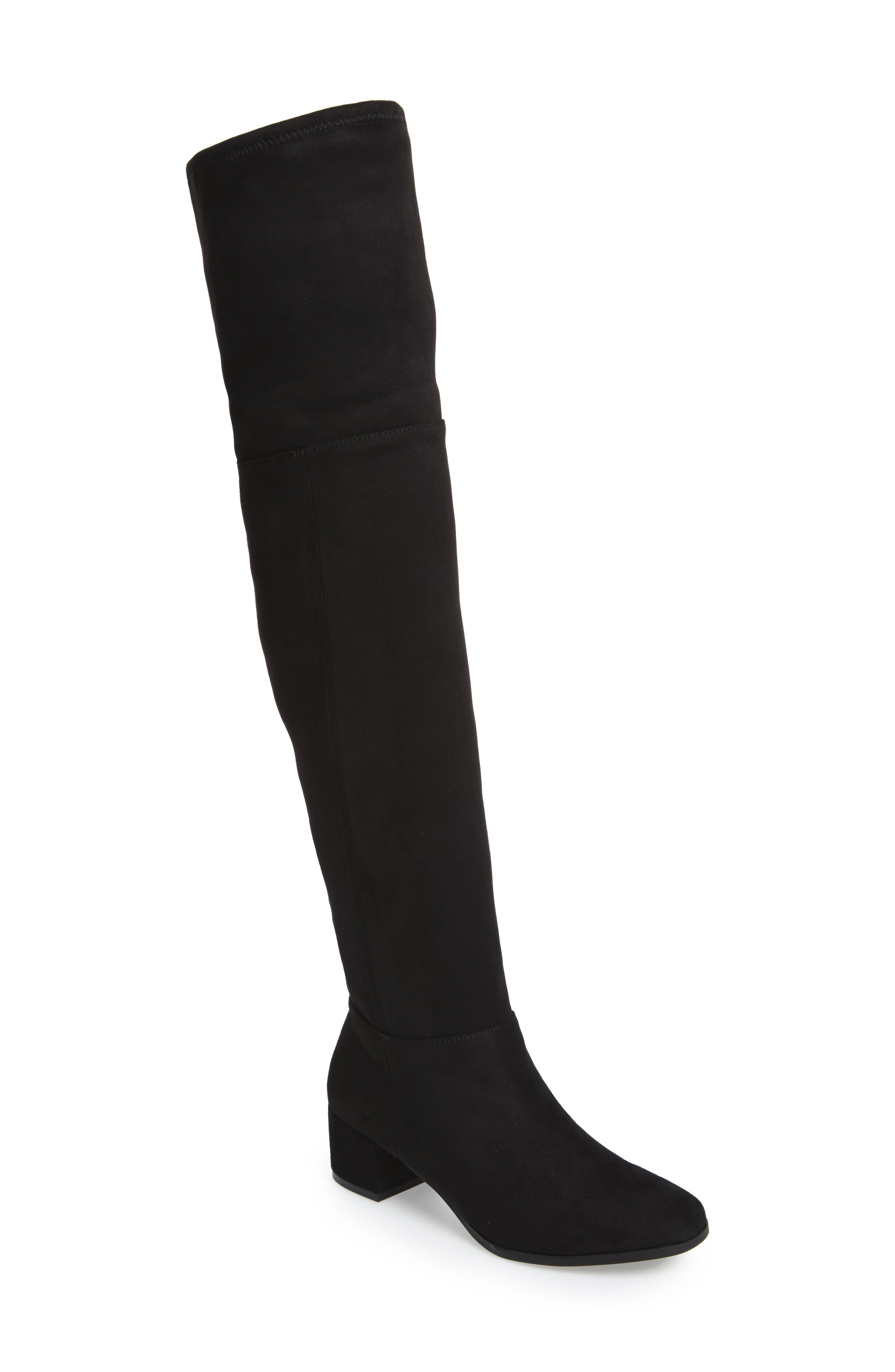 Festive Over the Knee Boot, Main, color, BLACK