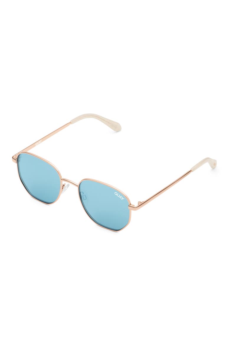 Big Time 54mm Gradient Round Sunglasses, Alternate, color, ROSE / BLUE
