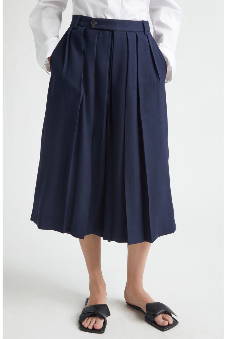 Hakama Shorts, Main, color, NAVY