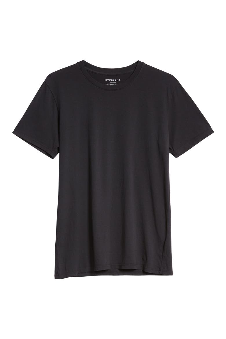 The Cotton Crew T-Shirt, Main, color, TRUE BLACK