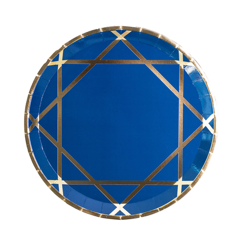 4th of July Patriotic Navy Dinner Plates