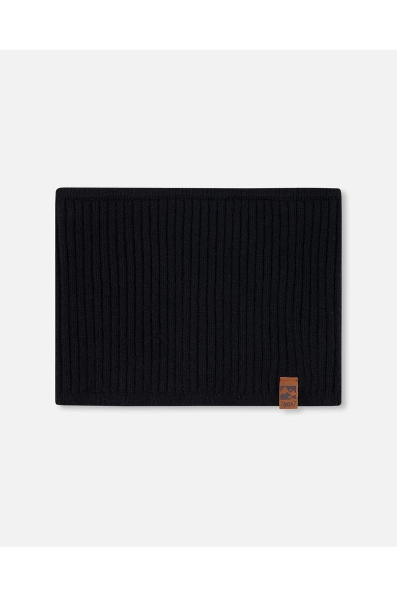 Gender Inclusive Soft Ribbed Knit Neck Tube, Main, color, Black