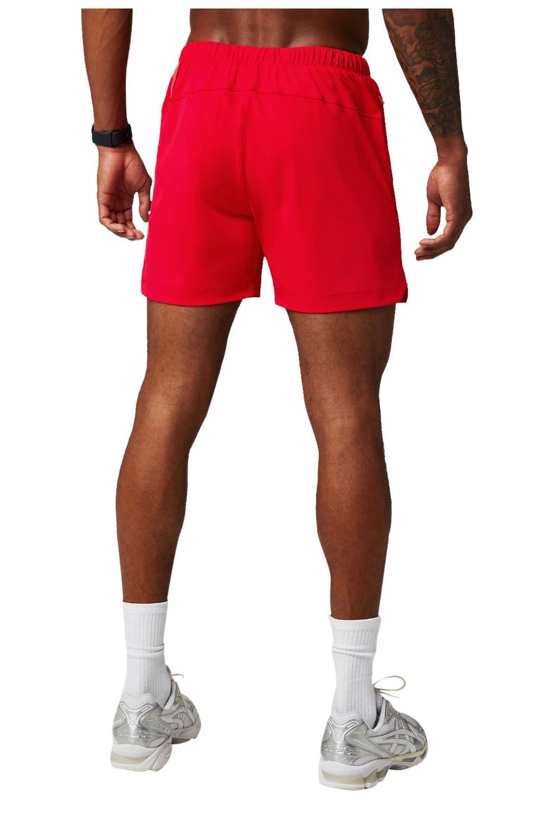 Men's The 5" One Short, Alternate, color, Heated Red